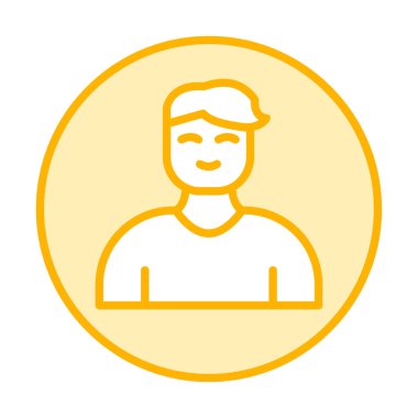 Profil simgesi vektör illüstrasyonu