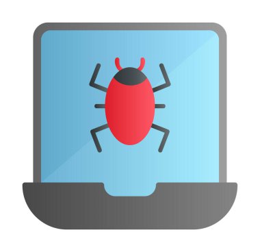 dizüstü bilgisayar simgesi, vektör illüstrasyonu basit tasarım