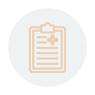 Kontrol listesi simgesi tasarımı, vektör illüstrasyonu