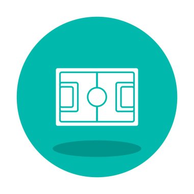 Futbol sahası ikon vektör illüstrasyon tasarımı