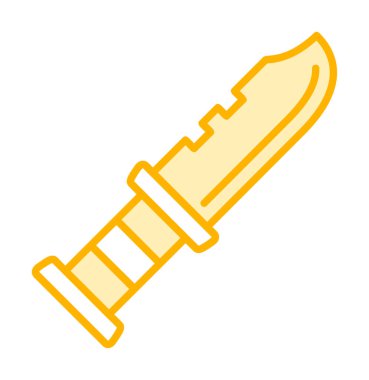 askeri bıçak ikonu vektör illüstrasyon sembolü tasarımı