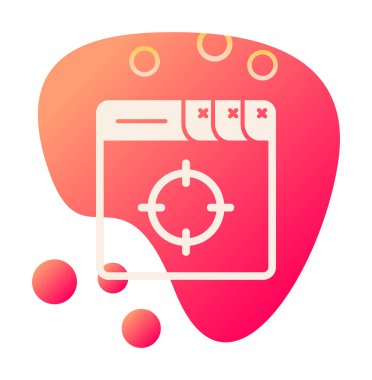 hedef simge, vektör illüstrasyonu basit tasarım