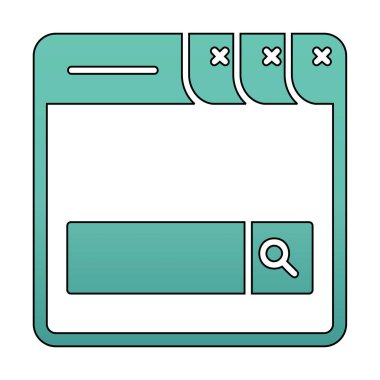 Basit Düz Arama Çubuğu resimlemesi 