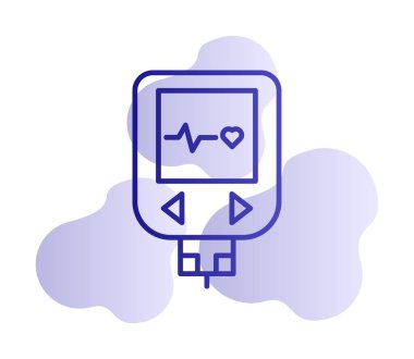 Grafik basit Glucometer resim tasarımı