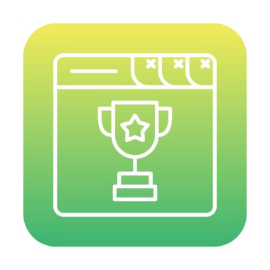 kupa ikonu vektör illüstrasyonu 