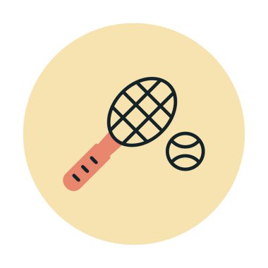 Tenis raketi topu simgesiyle