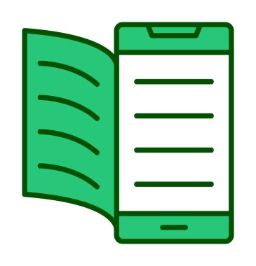 Dijital Kitap simgesi vektör illüstrasyonuName