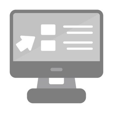 Basit Online Course Üniversitesi simgesi, vektör illüstrasyonu