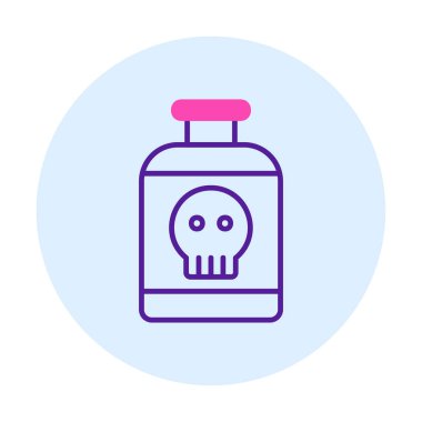 Basit Toksin simgesi, vektör illüstrasyonu