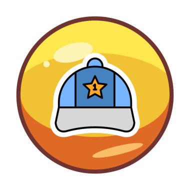 Bir numaralı simge ile kapağın vektör illüstrasyonu 