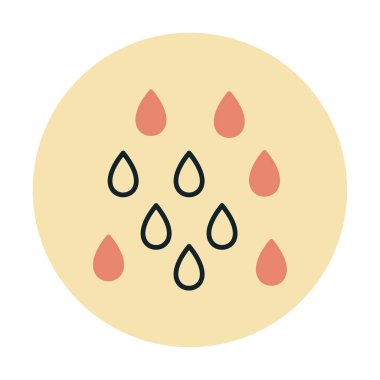 yağmur simgesi, vektör illüstrasyonu  