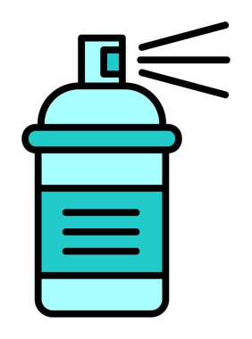 Boya spreyi simgesi, vektör illüstrasyonu 