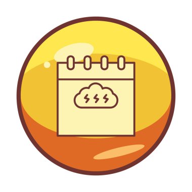 Takvim simgesi, vektör illüstrasyonu basit tasarım