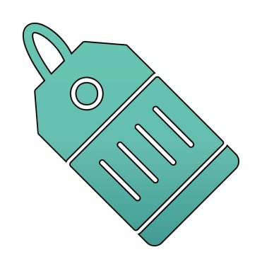 Fiyat Etiketi simgesi, vektör illüstrasyonu basit tasarım