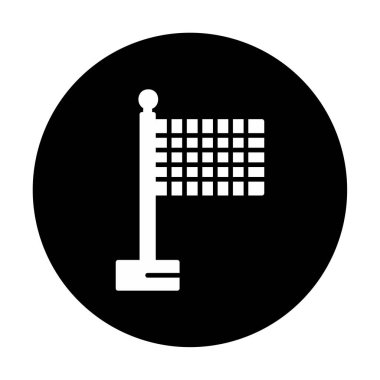 Basit düz bitiş bayrağı resimlemesi 