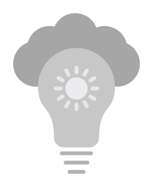 Basit Bulut vektör simgesi. 