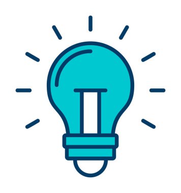 Ampul simgesi. vektör illüstrasyonu 