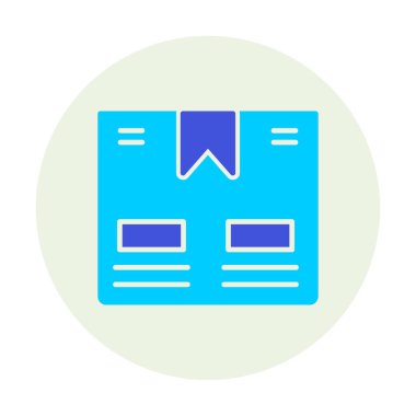 Taşıma Kutusunun vektör illüstrasyonu modern simge                             