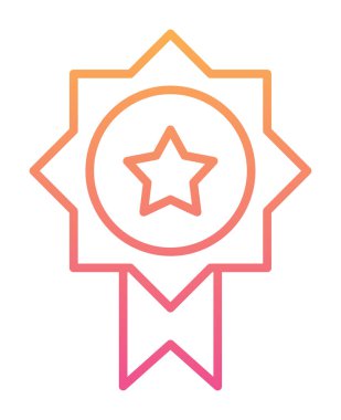 Ödül ikonu vektör illüstrasyonu. Ödül                        