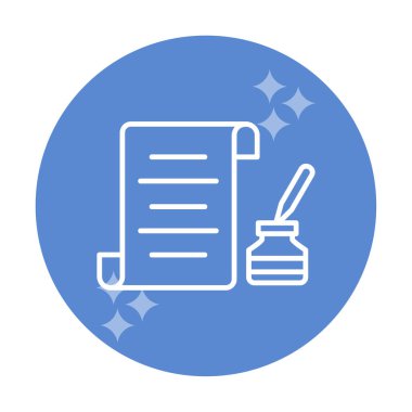 kalem, simge vektörü ile belge