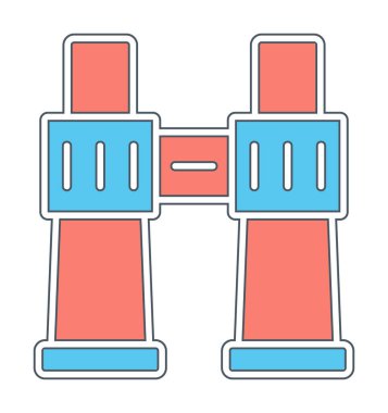 binoküler ikon vektör çizimi