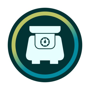 ölçekli düz simge, vektör illüstrasyonu