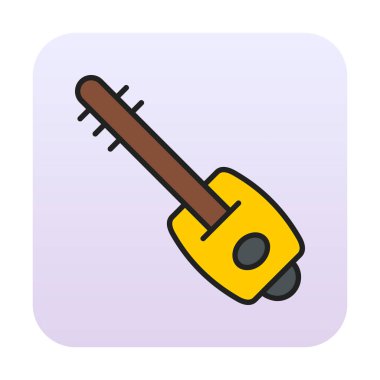 Shamisen vektör simgesi tasarımı