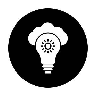 Basit Bulut vektör simgesi. 