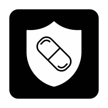 medical shield icon vector illustration 