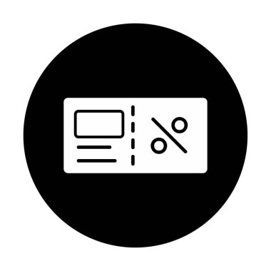 Faturacı Kara Cuma ikon vektör illüstrasyonu  