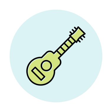 Basit tasarım grafik gitar resimlemesi 