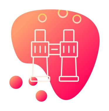 binoküler ikon vektör çizimi