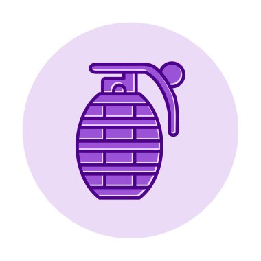 El bombası simgesi, vektör illüstrasyonu