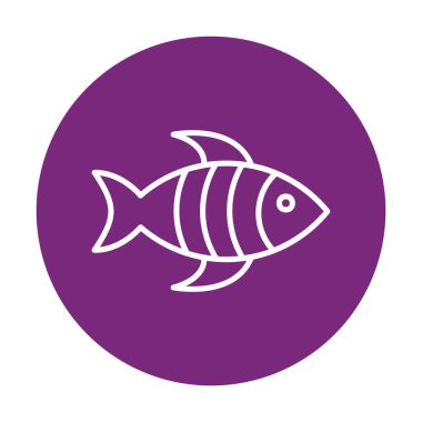 balığı web simge vektör çizim