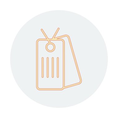 Köpek etiketi vektör simgesi, vektör illüstrasyonu