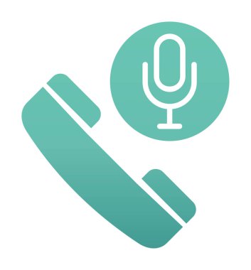 Basit Arama Kaydı simgesi, vektör illüstrasyonu