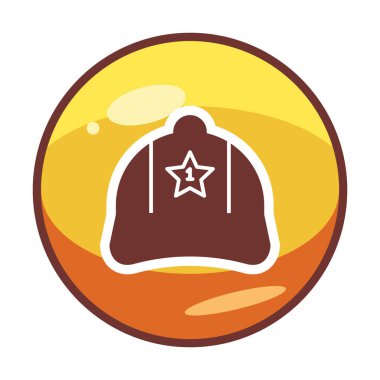 Bir numaralı simge ile kapağın vektör illüstrasyonu 