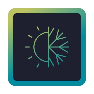 Hava durumu simgesi, vektör illüstrasyonu 