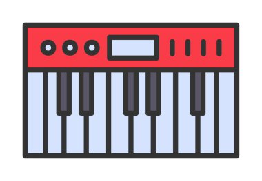 Sentezleyici. Web simgesi basit illüstrasyon