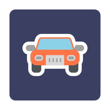 car web icon simple illustration 