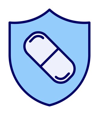 medical shield icon vector illustration 