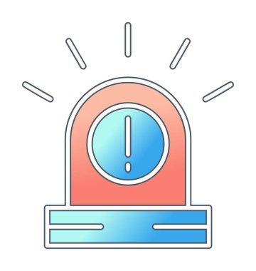 Uyarı simgesi, taslak biçimi, vektör illüstrasyonu