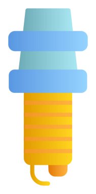 Buji simgesinin vektör illüstrasyonu