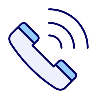 Basit telefon numarası simgesi vektör illüstrasyonu  