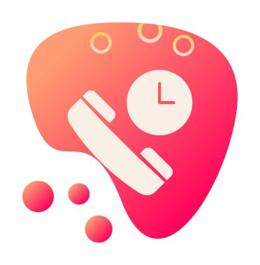 Basit Arama Bekleme simgesi, vektör illüstrasyonu