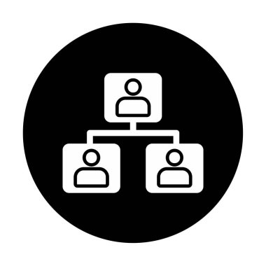 takım ağ simgesi, vektör illüstrasyonu 