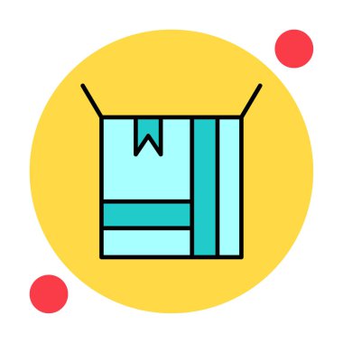 kutusu simgesini açın. vektör çizim                                      