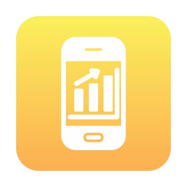 akıllı telefon ekran vektör simgeleri üzerinde analiz