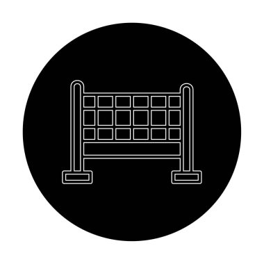 voleybol net simge vektör çizim