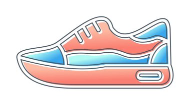 Ayakkabı sporu tasarımı vektör çizimi 